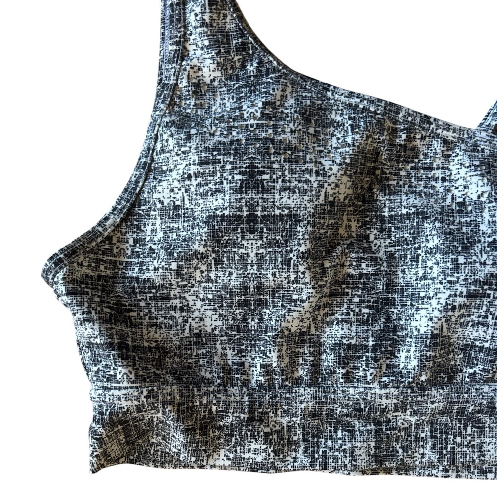 BuffBunny | Blue & White Stylish Shoulder Strap Padded Adjustable Sports Bra M - Picture 2 of 7
